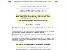Tablet Screenshot of inlineskatevancouver.com